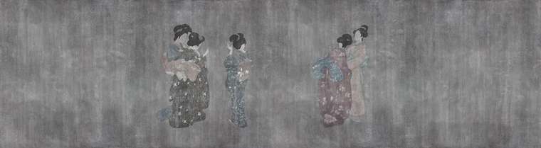 Дизайнерские обои арт. KIMONO №1 шовные на флизелиновой основе