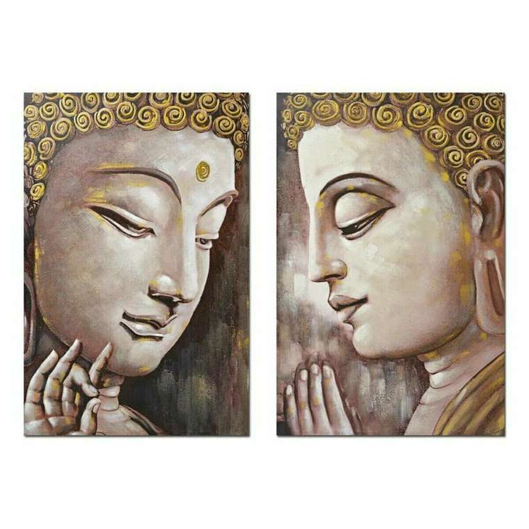 Картина Будда 80 x 3 x 120 cm Восточный (2 штук)