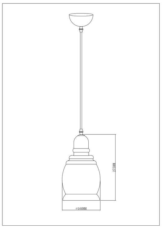 Подвесной светильник Escada 1101/1 E27*60W Wenge/Bronze FIRESIDE