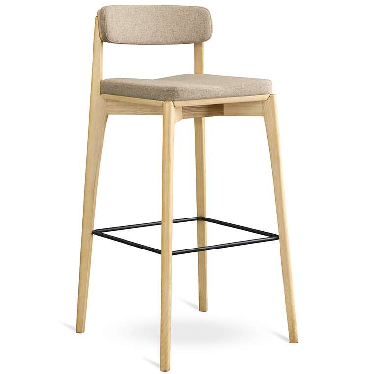 Барный стул Aska бежевого цвета