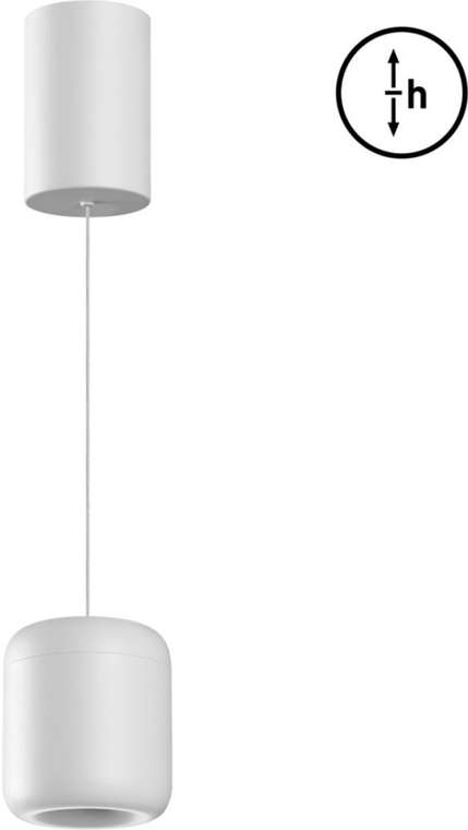 Подвесной светильник с механизмом регулировки высоты Novotech Lisse 359437 белый LED 10W 220V 3000K