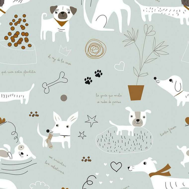 Покрывало Dogs-3 250х260 серого цвета