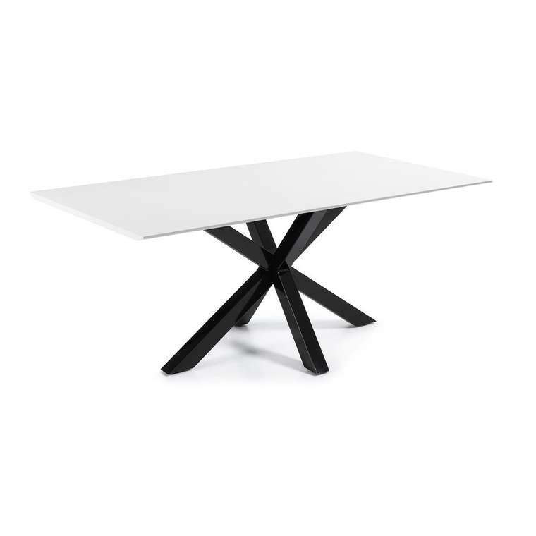 Обеденный стол Arya 200 бело-черного цвета