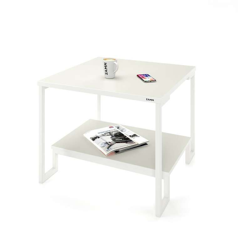 Журнальный стол Боло белого цвета