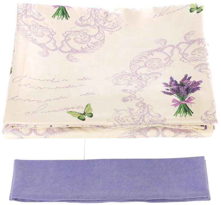 Штора с рисунком  "букет лаванды"