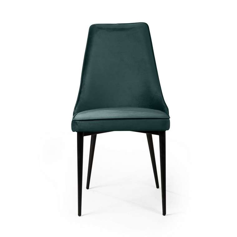 Комплект из четырех стульев Oliver изумрудного цвета