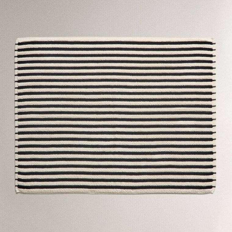 Коврик для ванной в цветную полоску