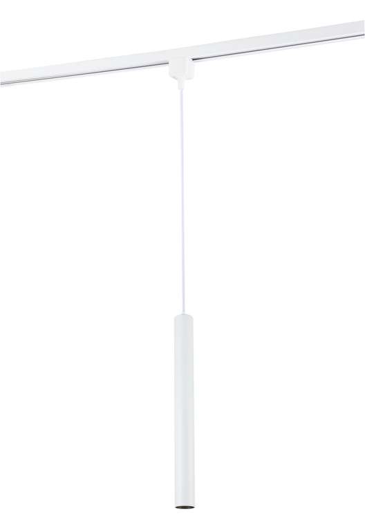 Подвесной светодиодный светильник Denise для однофазного шинопровода белого цвета