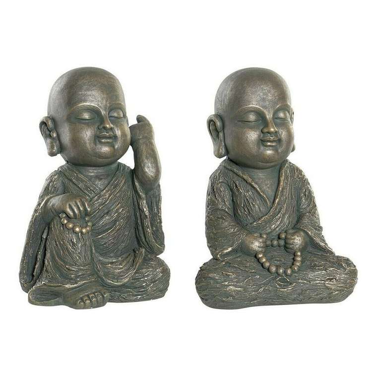 Декоративная фигура Стекловолокно Монах (2 pcs) (27 x 27 x 40 cm)