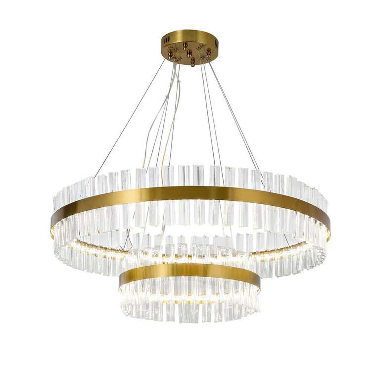 подвесная люстра Placerat стекло металл, стекло LED*40W + LED*20W, 4800LM, 3000-6000K, included, remote control