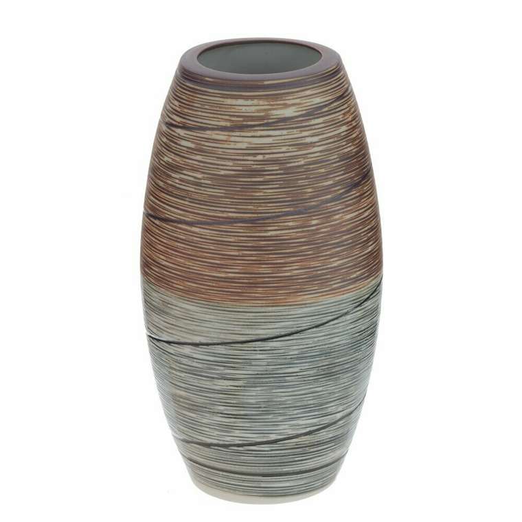 Фарфоровая ваза H22 коричнево-серого цвета