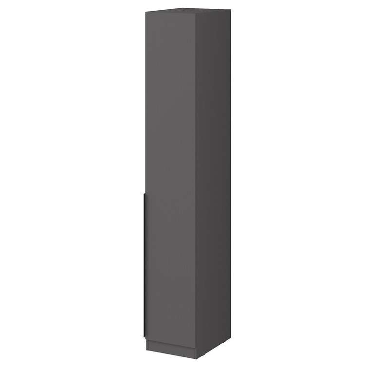Шкаф-пенал с полками Tower 101.1 темно-серого цвета правый
