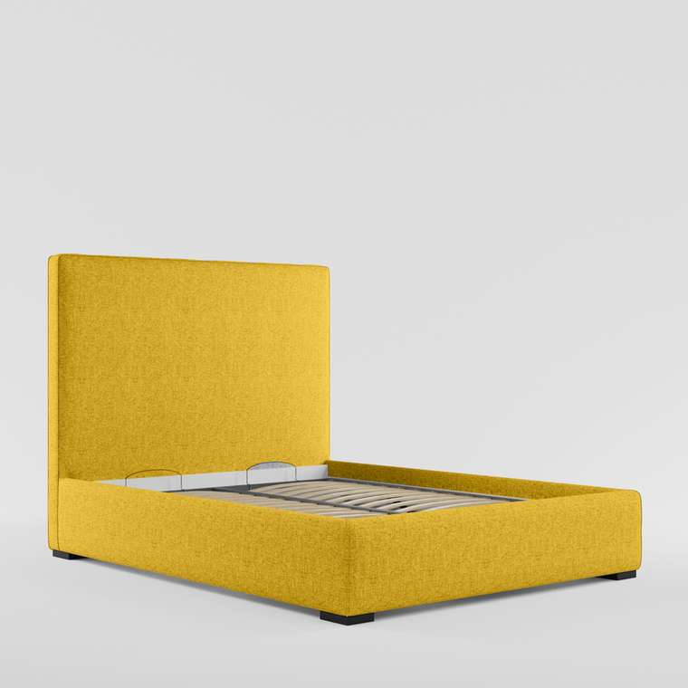 Кровать с подъемным механизмом Norte 180х200 желтого цвета