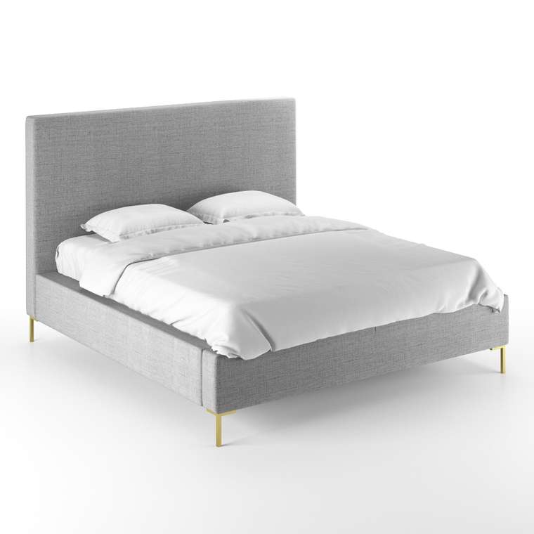 Кровать Kona 180х200 светло-серого цвета