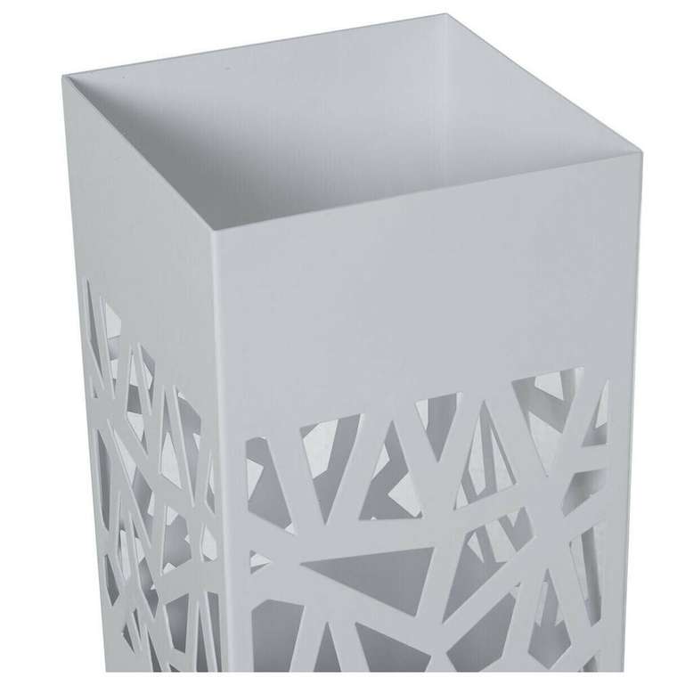Корзина для зонтов Белый Квадратный 15 x 49 x 15 cm