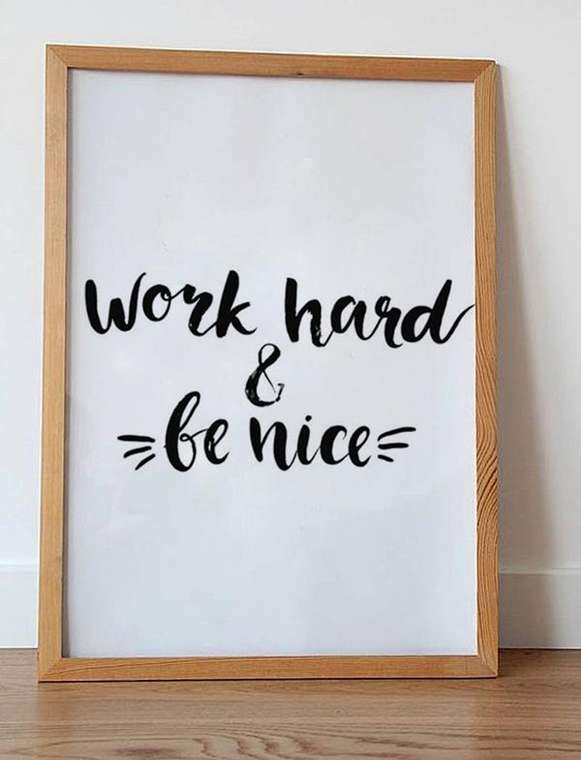 Постер "Be nice"