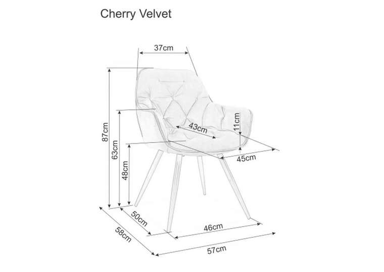 Стул Cherry терракотового цвета