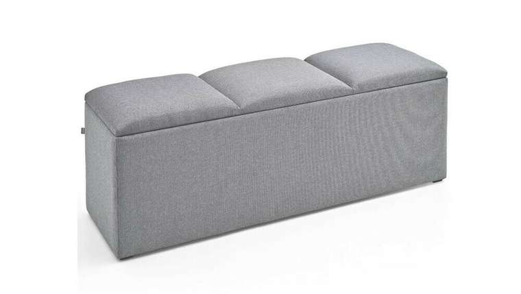Банкетка Agora Storage Ottomans серого цвета
