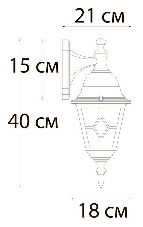 Уличный настенный светильник Arte Lamp MADRID A1542AL-1BN