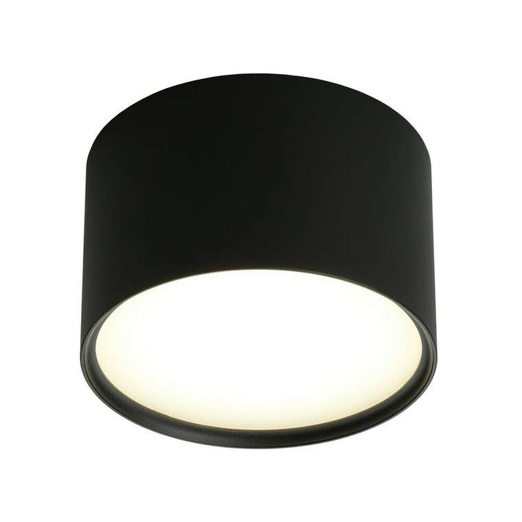 Потолочный светодиодный светильник Salentino черного цвета