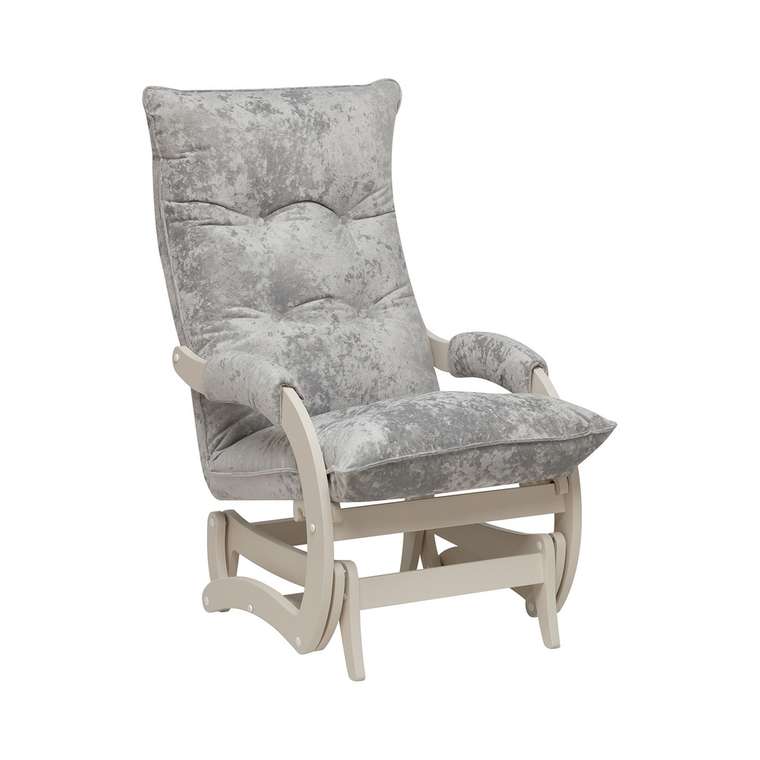 Кресло-маятник Луно серого цвета