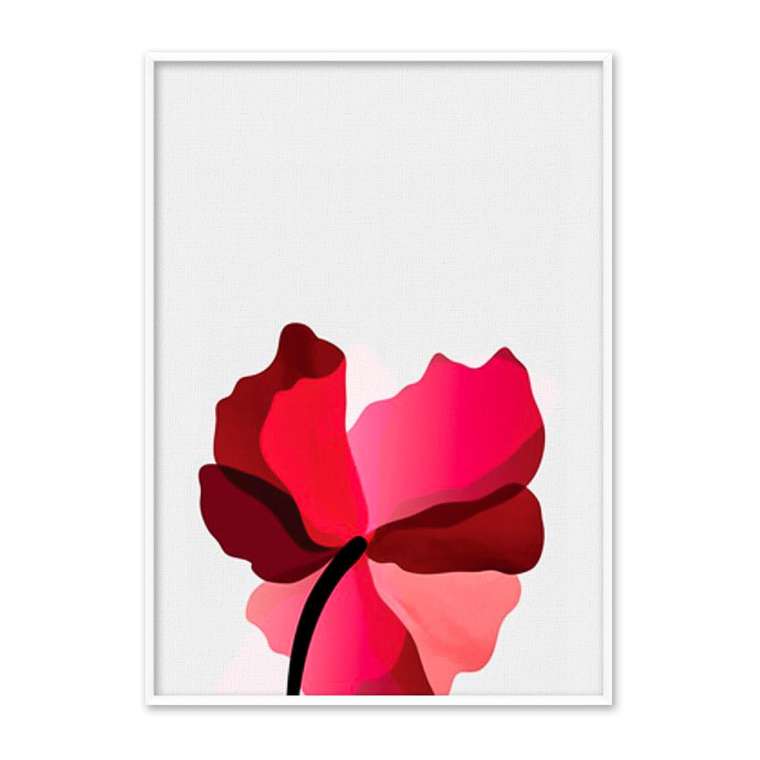 Постер на холсте в рамке Цветы №3 40х60 см