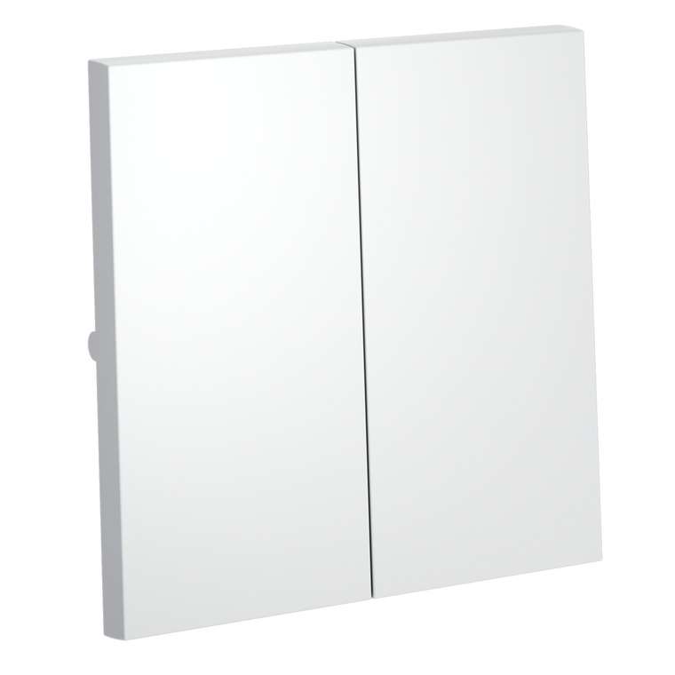 Клавиши для выключателя/переключателя двухклавишного, S70 (белый матовый)