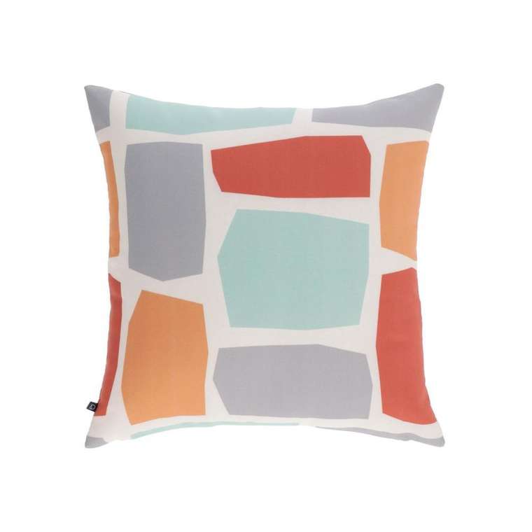 Чехол для подушки Calantina 45x45 с квадратами 