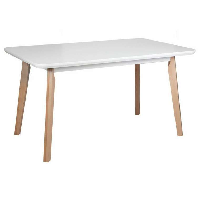 Раздвижной обеденный стол Oslo белого цвета