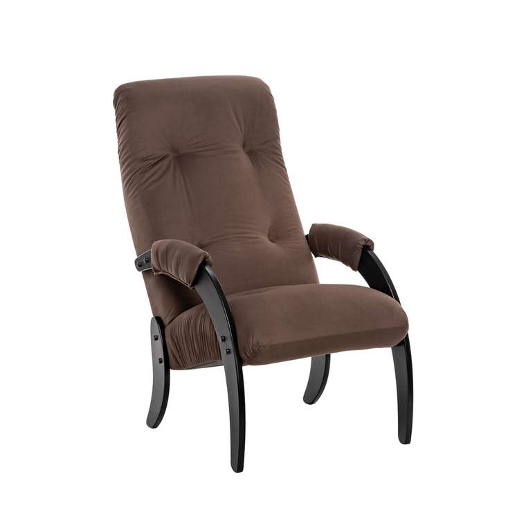 Кресло для отдыха Модель 61 коричневого цвета