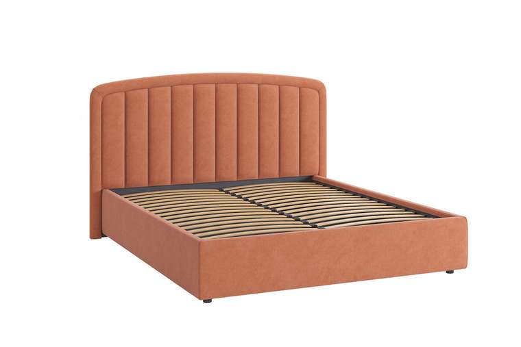 Кровать Сиена 2 160х200 персикового цвета без подъемного механизма 