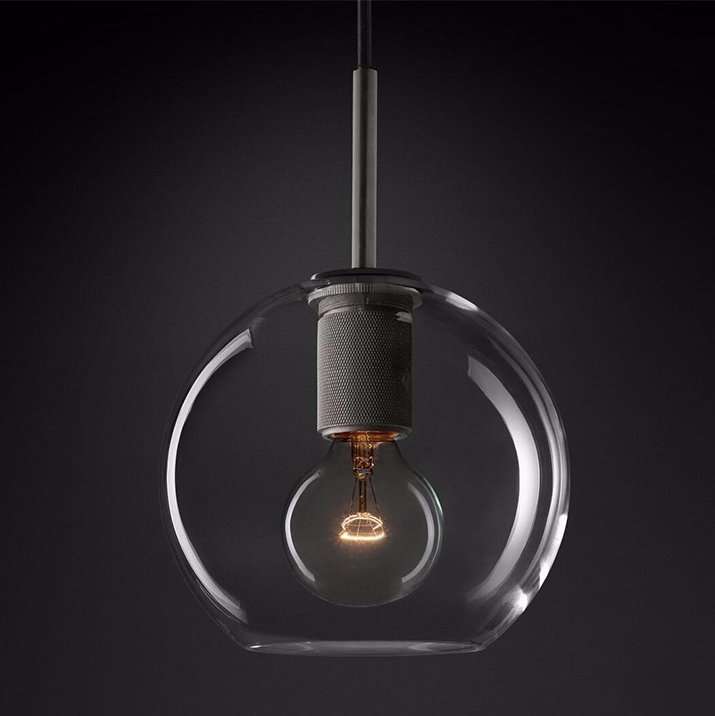 Подвесной светильник RH Utilitaire Globe Pendant Black