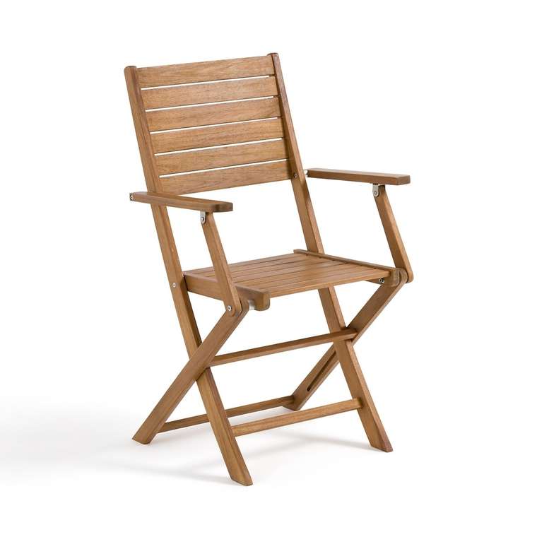 Комплект из двух садовых стульев из акации Napli бежевого цвета