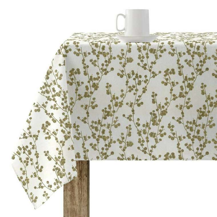 Скатерть из смолы, устойчивая к пятнам  Tree Gold Разноцветный 150 x 150