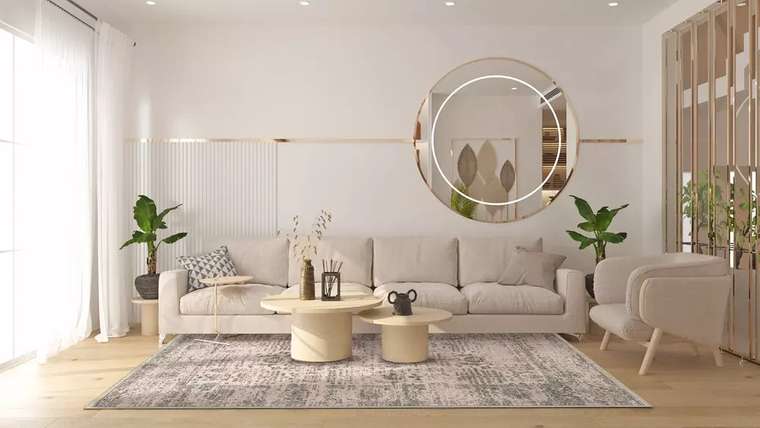 Ковер Shabby 200х300 бежевого цвета