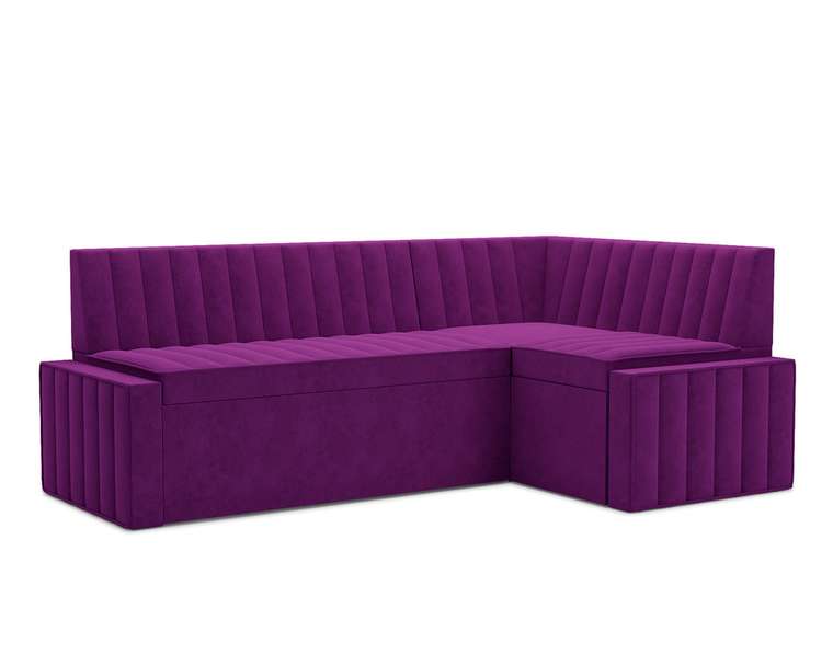 Угловой диван-кровать Вермут S фиолетового цвета правый угол