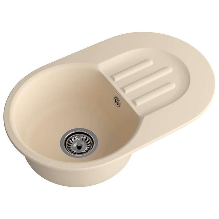 Кухонная мойка GranFest SMART 685L, бежевый