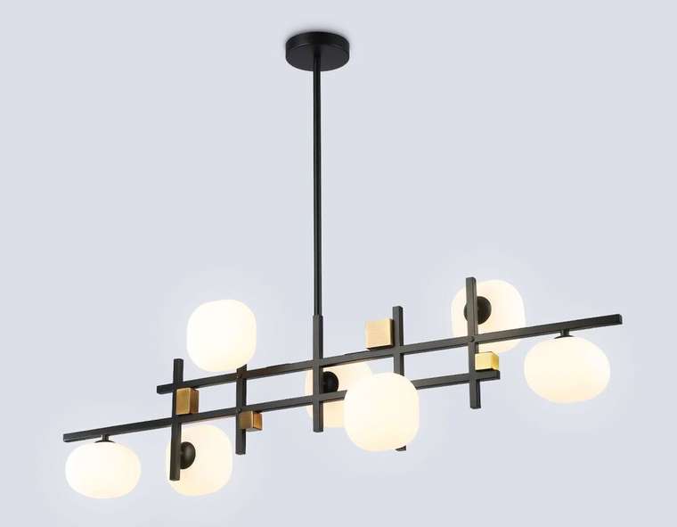 Люстра на штанге Modern LH51017 (стекло, цвет белый)