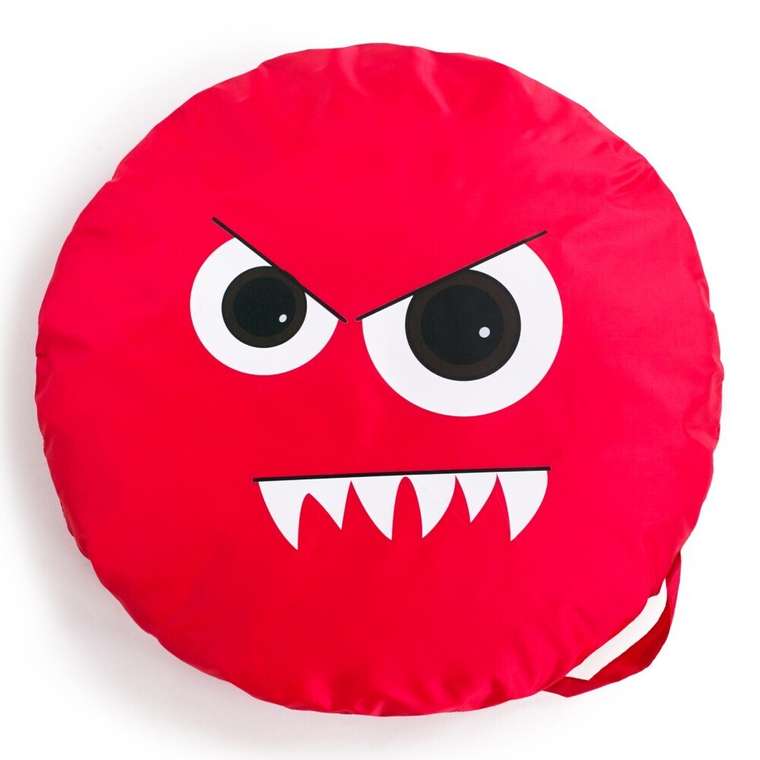 Подушка-сидушка Эмоциональный интеллект красного цвета