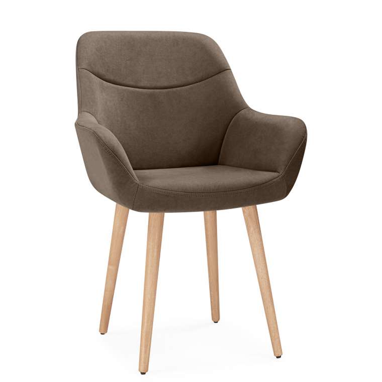 Обеденный стул Флюид 360 коричневого цвета