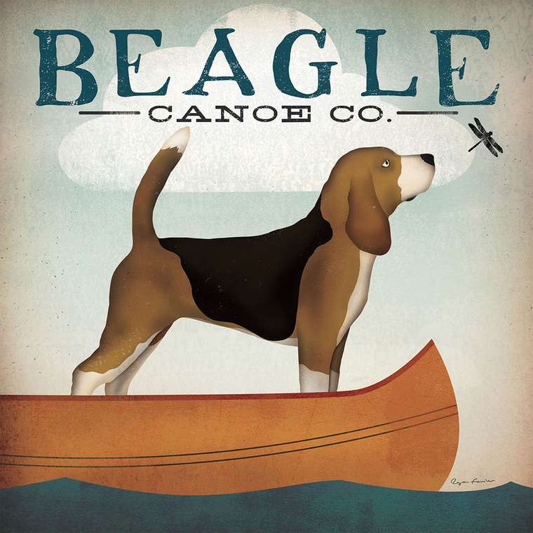 Картина (репродукция, постер): Beagle Canoe Co - Райан Фоулер