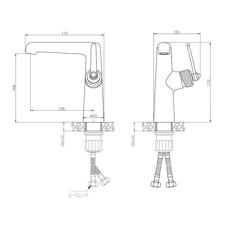 Смеситель для раковины Esko BG26MGM