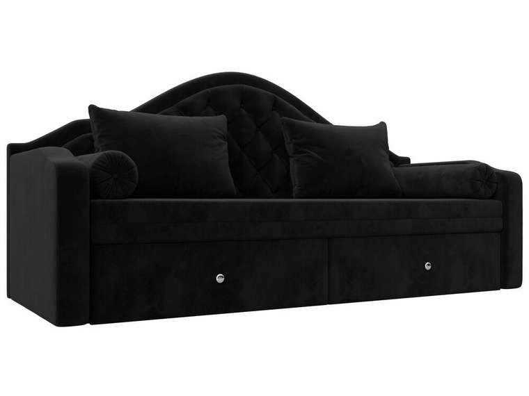 Диван-кровать Сойер черного цвета