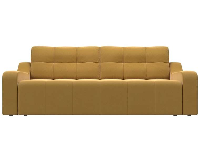 Прямой диван-кровать Итон желтого цвета