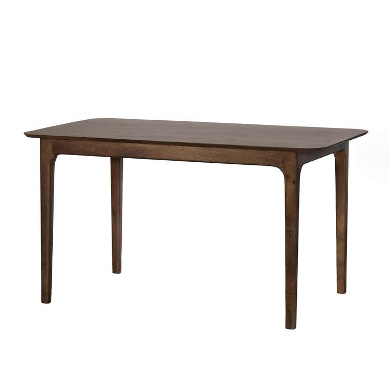 Обеденный стол из массива Милна коричневого цвета