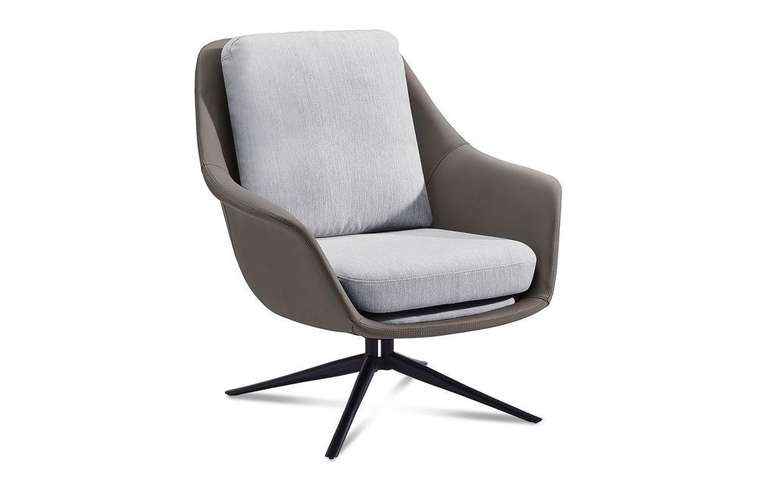 Кресло Form серо-коричневого цвета