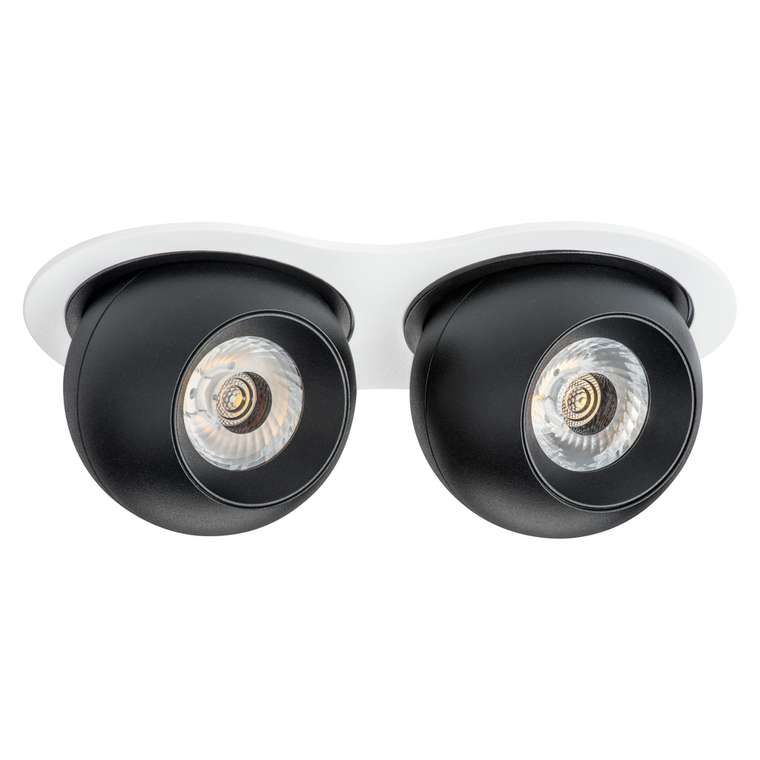 Светильник INTERO LED 9W*2 850LM*2 24G БЕЛЫЙ/ЧЕРНЫЙ 3000K (217626+217072+217072)