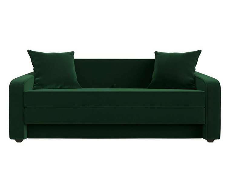 Диван-кровать Лига 013 темно-зеленого цвета