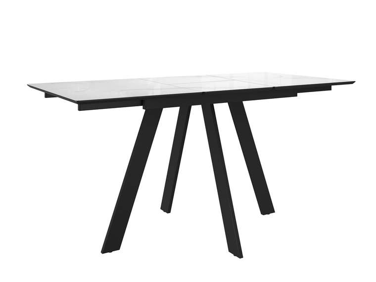 Раздвижной обеденный стол DikLine DKD120 черно-белого цвета