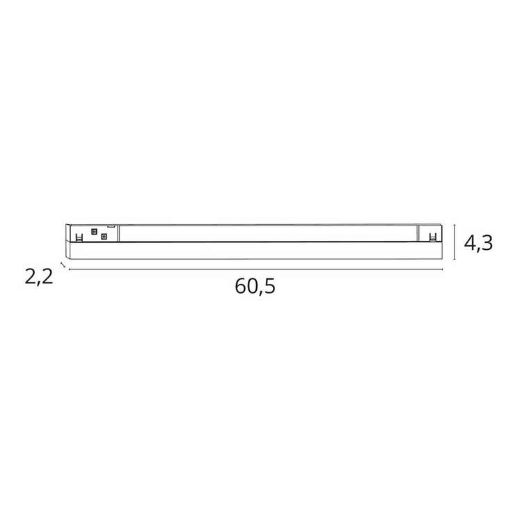 Магнитный трековый светильник Arte Lamp LINEA A4693PL-1WH